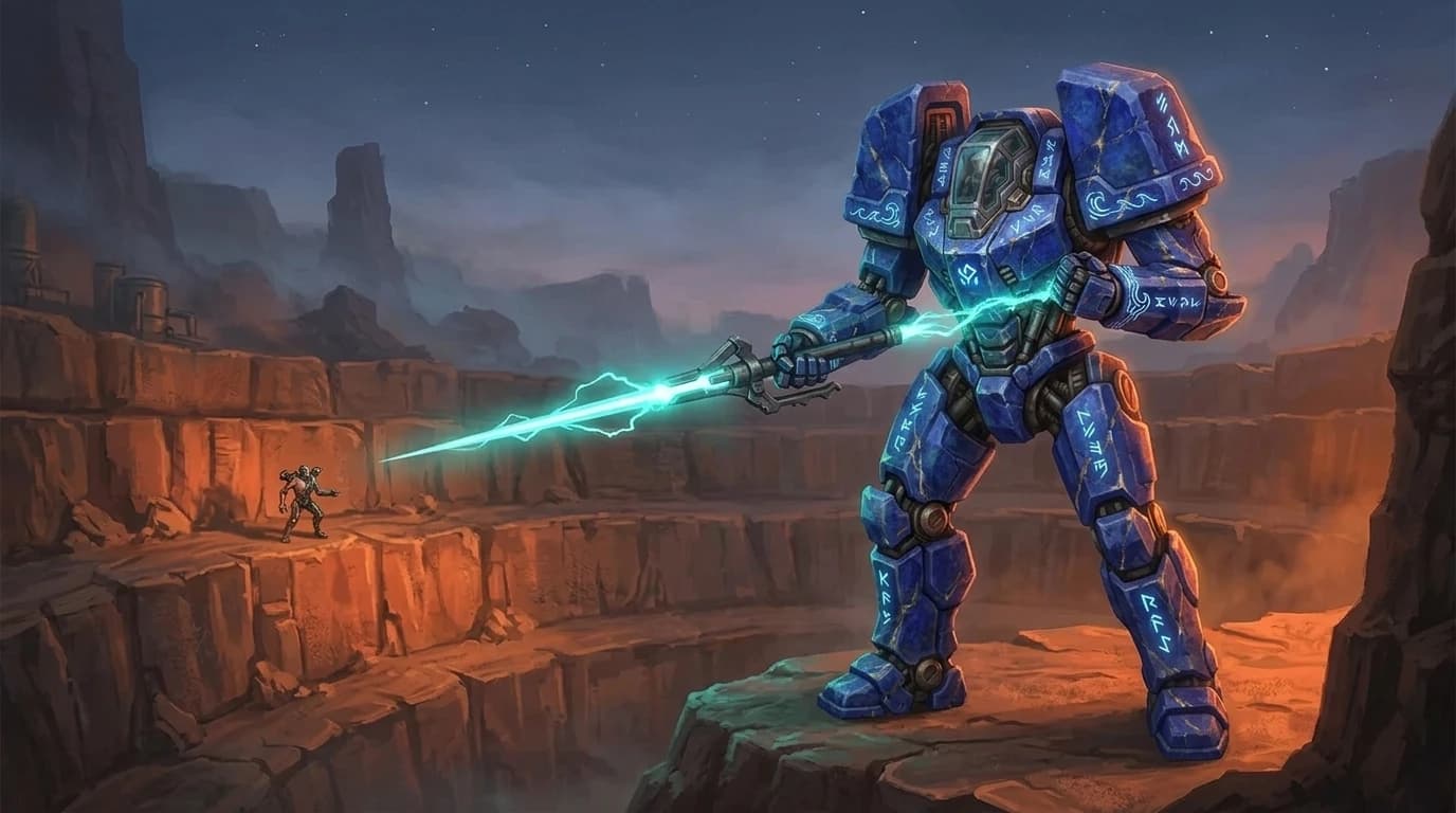 The lance charging. The husk in the sights.