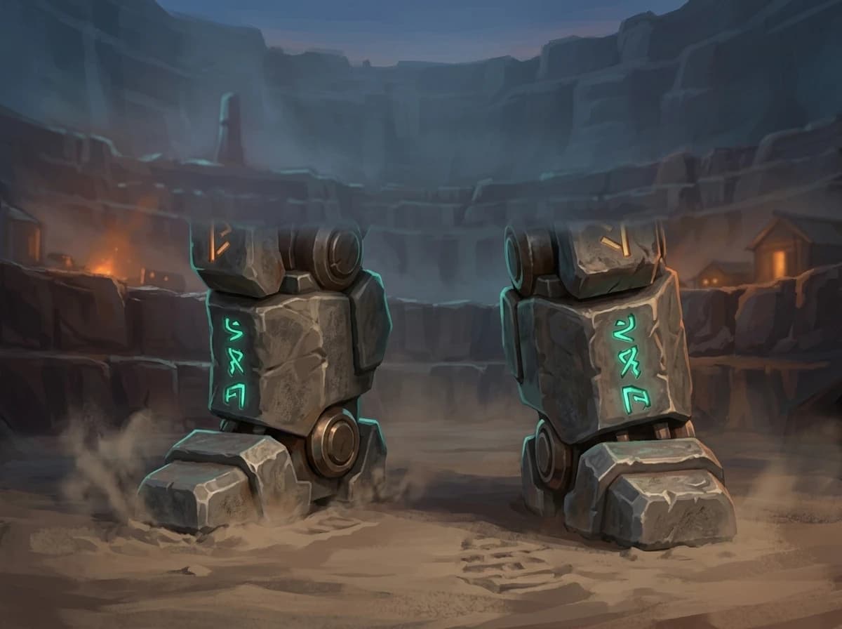 Monolyth's feet again. New ground. Different two footprints.