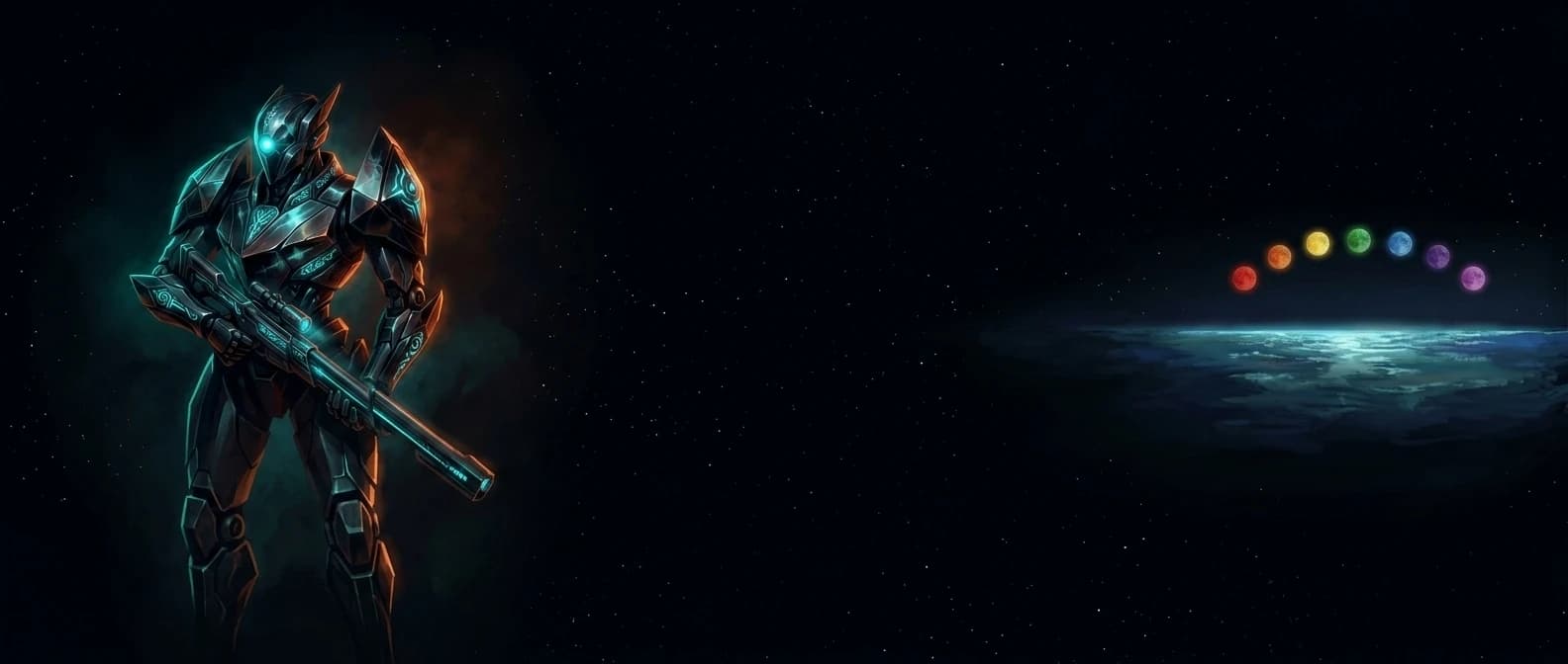 Shadow alone in vacuum, very small, very far out from everything.