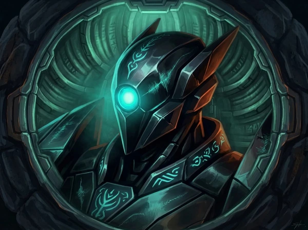 Shadow's eye, still lit, still working, unable to do anything with it.