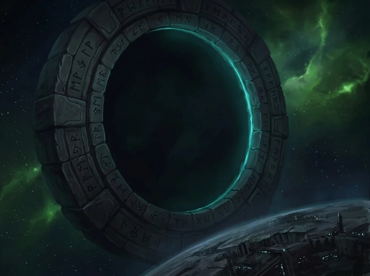 Behind them, the ring gate shuts. Light collapsing to a seam.