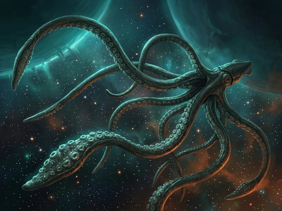 The Kraken's reach, measured against the whole field.
