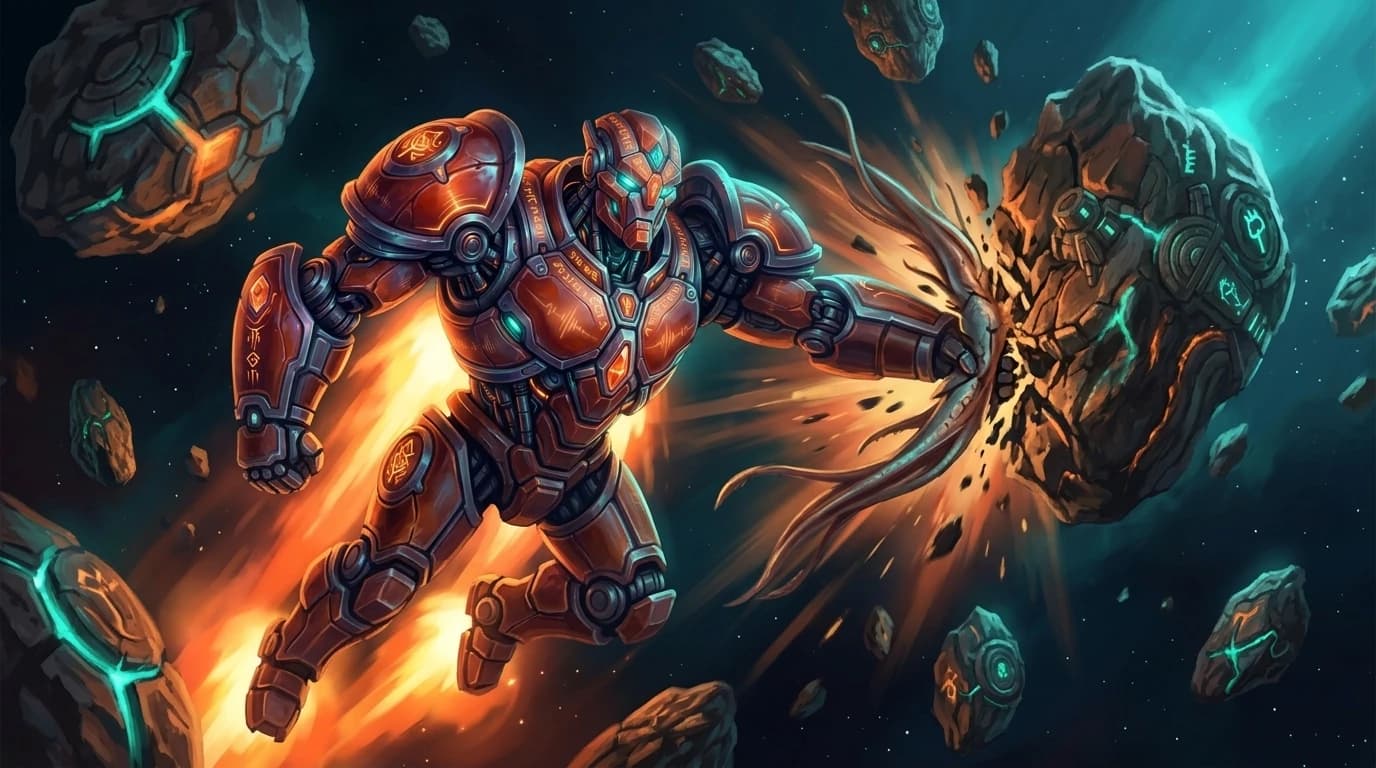 Magus in a full burn, not firing.